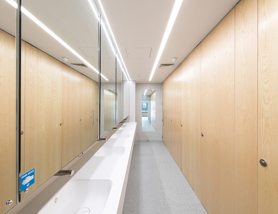 Flush fronted finish
