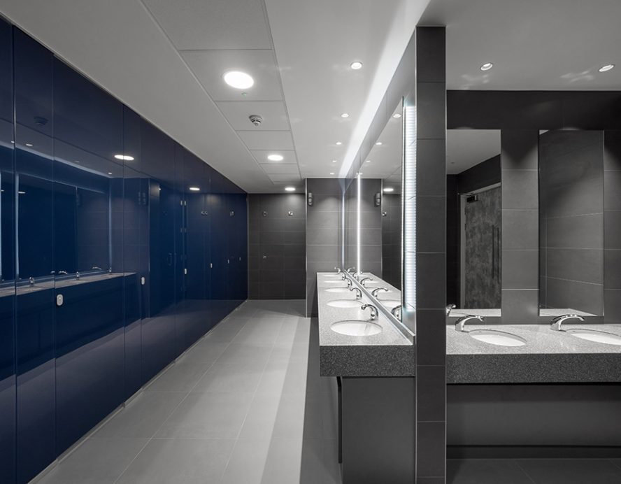 Striking violet blue finish
