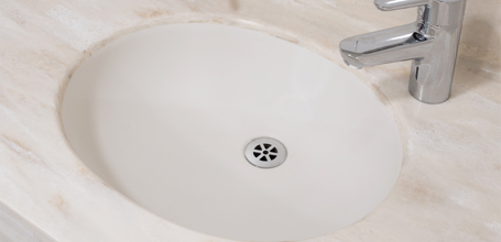 vanity corian