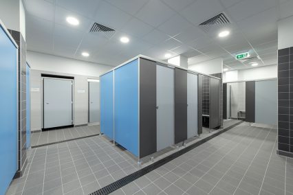 Spacious changing facilities