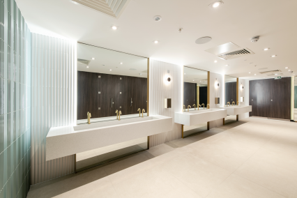 Floating Solid Surface Vanity Troughs