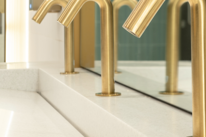Brushed Gold Taps