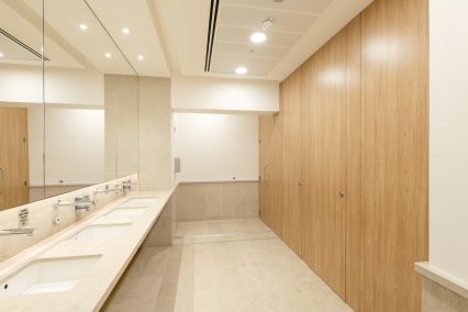 Block G toilet cubicles